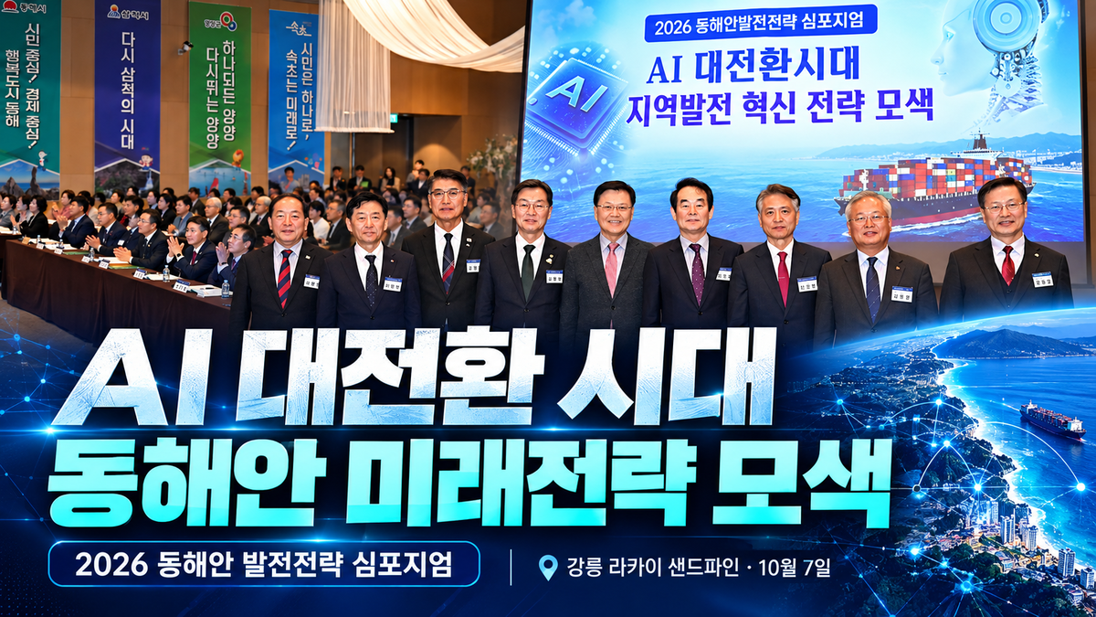 [영상] AI 대전환 시대, 동해안 미래전략은?…6개 시·군 혁신 해법 모색